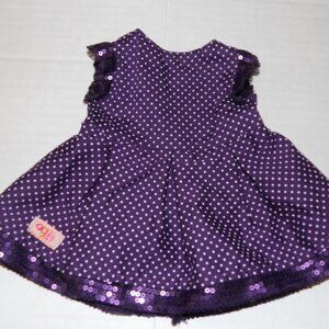 Purple Polka Dot Dress Battat OG Our Generation Doll Dress for 18" Doll